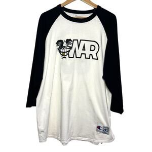 War Gold Tooth Guy Mascot Lowriding Since 69 3/4 Raglan Sleeve 2XL Shirt